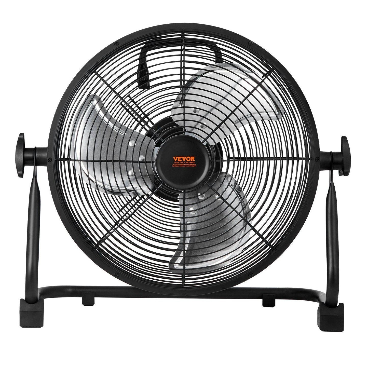 Cordless Fan 12 in, Portable Quiet Personal Fan for Home or Office, 360 Degree Manual Pivoting Head, Stepless Speed Regulation High Velocity Cordless Fan, Heavy Duty Metal Industrial Floor Fans