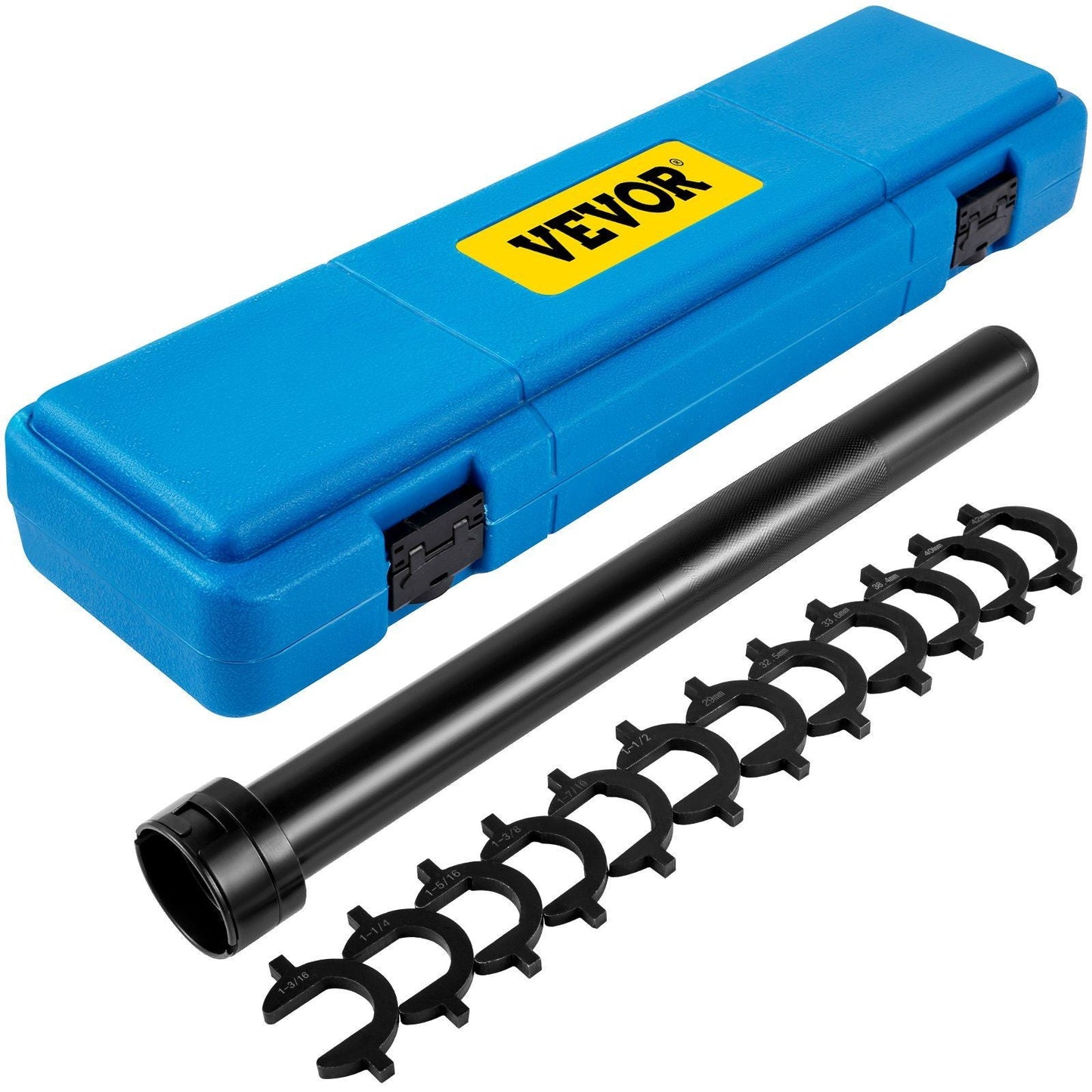 Inner Tie Rod Tool Kit, 13 Pcs Crowfoot Adapters Inner Tie Rod Tool Set, 13 Pcs Tie Rod Removal Tool, 1/2 Inch Drive Tube Tie Rods Tool, Heavy-Duty Steel Inner Tie Rod Removal Tool for Vehicle