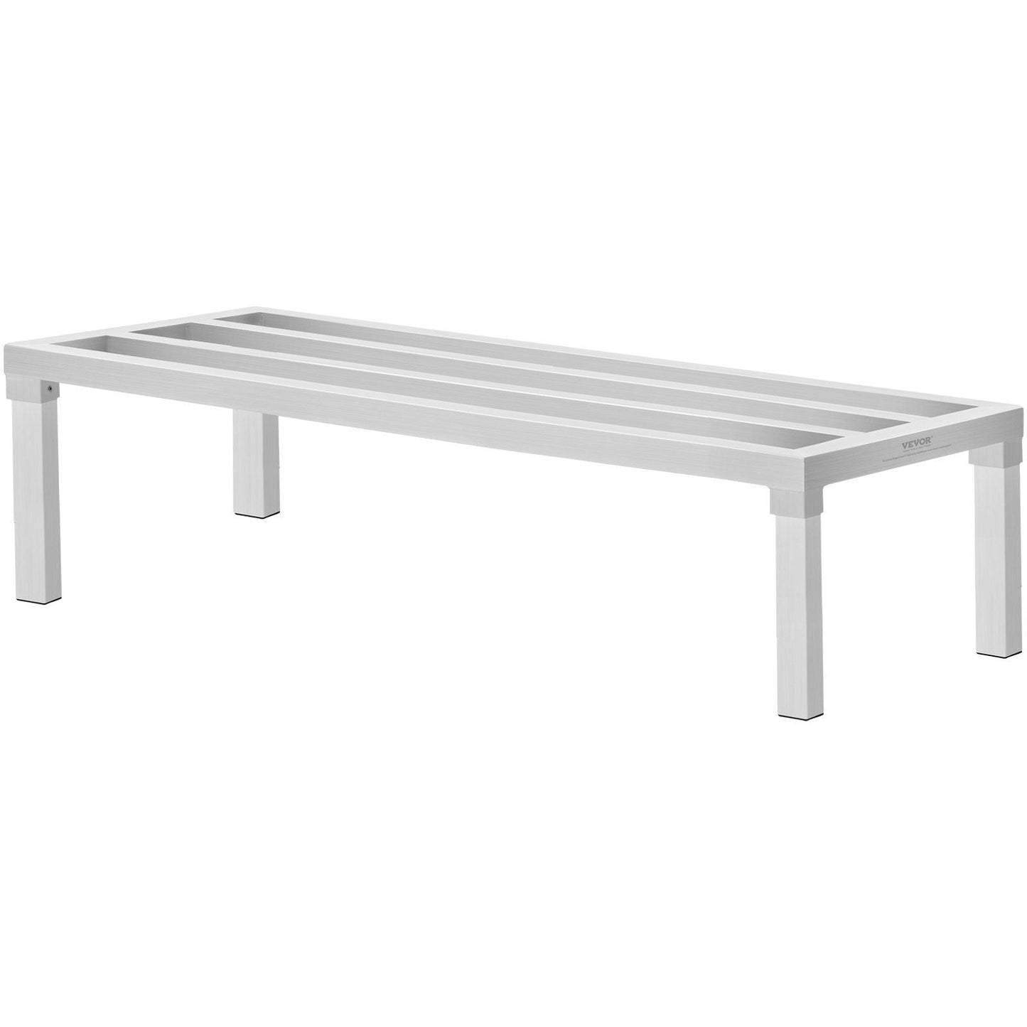 Newly Upgraded!Aluminum Dunnage Rack Stationary Dunnage Rack 48' x 20' x 12' Storage Rack