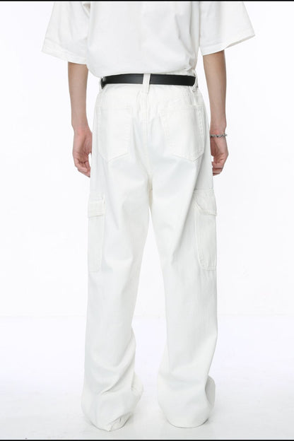 Wide Leg Jeans with Pockets