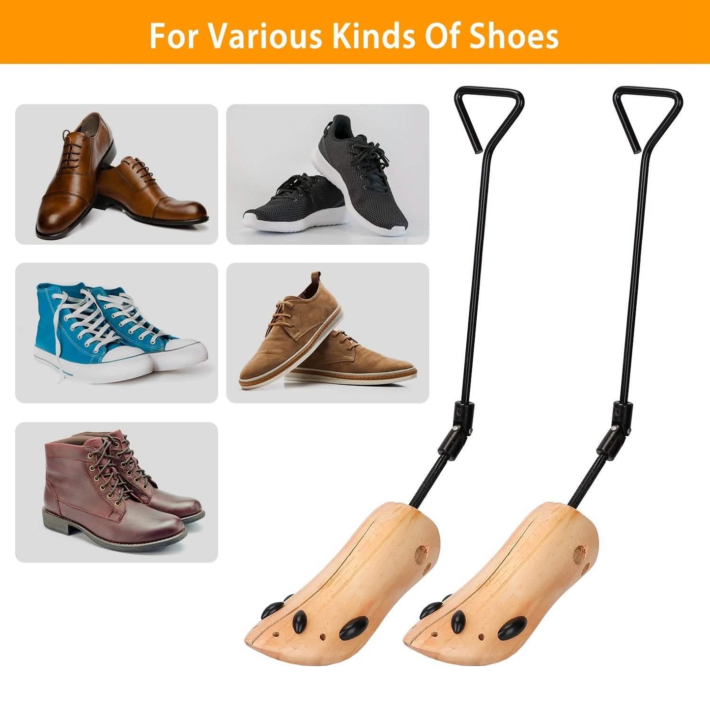 1-Pair: Adjustable Boot Stretcher