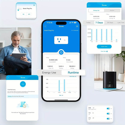 2-Pack: WiFi Smart Plug – 15A, Timer & App Control, Works with Alexa & Google Home