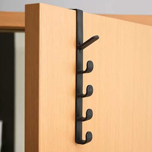 4-Hook Over-the-Door Adjustable Clothing & Bag Organizer