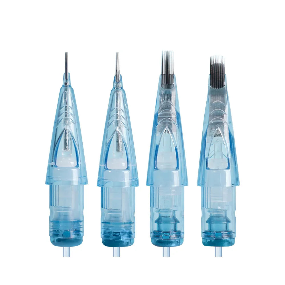 WJX Professional Tattoo Cartridges Needles - 0.35MM/0.30MM Curved Magnum | Box of 20