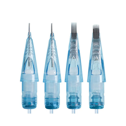 WJX Professional Tattoo Cartridges Needles - 0.35MM/0.30MM Curved Magnum | Box of 20