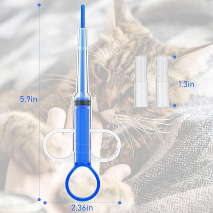 2-Piece: Pet Tablet Syringe Pusher