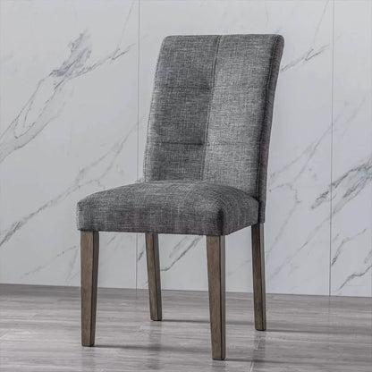 2-Pieces Set: Dining Room Chairs with Solid Wood Legs