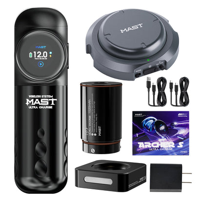 Tattoo Kit | Dragonhawk Archer S Machine Pen Wireless Professional Bundle with Bluetooth Pedal