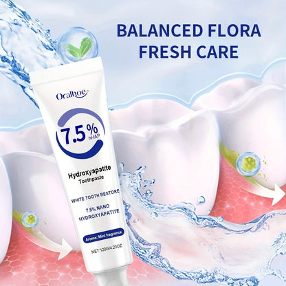 Hydroxyapatite Toothpaste – 7.5% NHAP, Whitening Mint, Gentle Teeth & Mouth Care