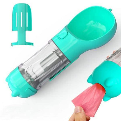 4-in-1 Portable Dog Water Bottle Dispenser