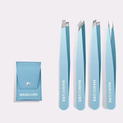 4-Pieces: High-Quality Eyebrow Tweezer