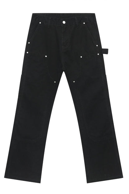 Mid Rise Baggy Jeans with Pockets