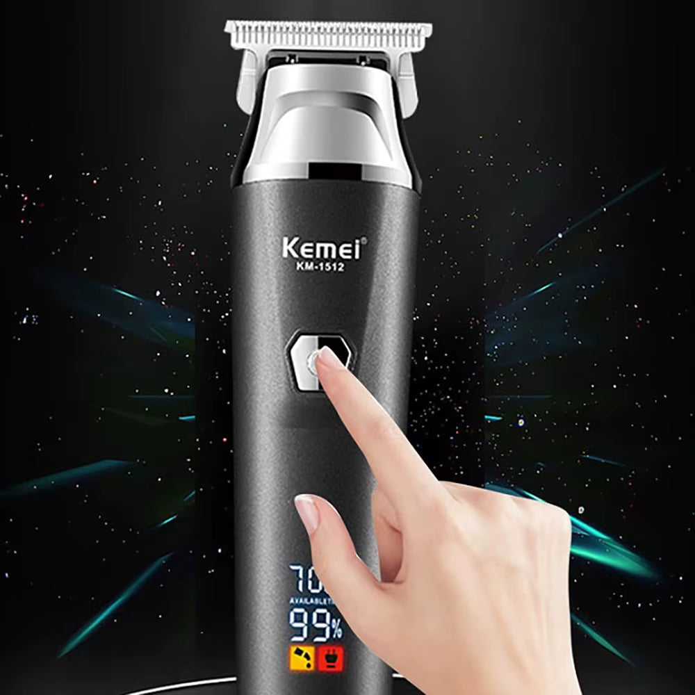 ZeroBlade™ Pro: Cordless 7000RPM Hair Trimmer with LCD Display