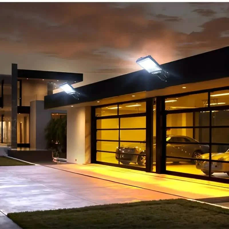 6-Pack: Solar Powered Motion Sensor Outdoor Garden Light with 108 COB LED Lights