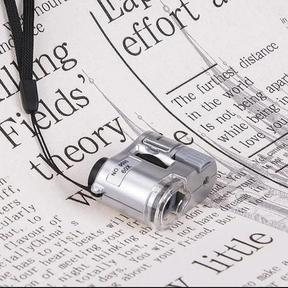 60X Handheld Magnifying Glass Mini Pocket Microscope