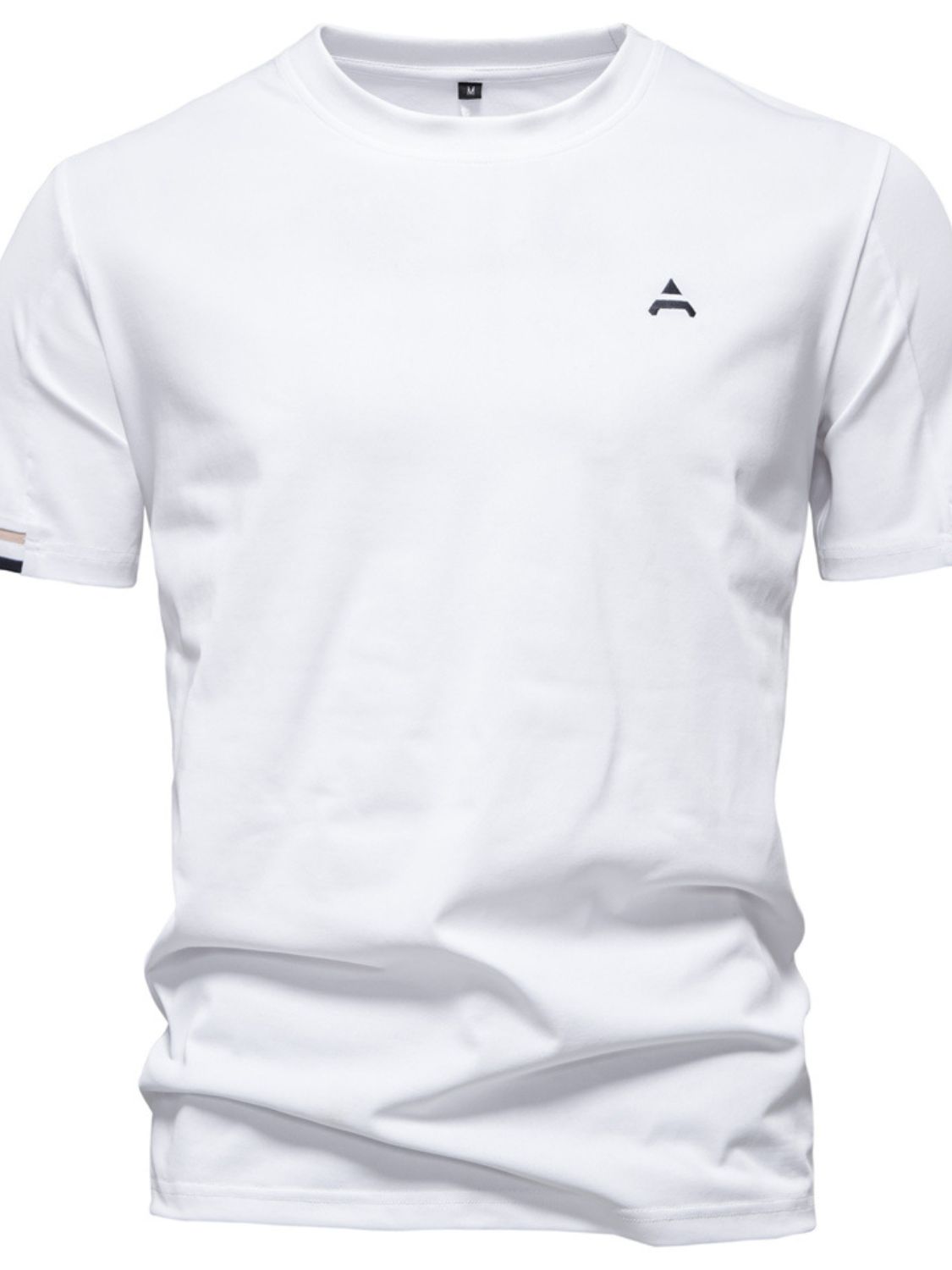 Men's Embroidered Round Neck T-Shirt