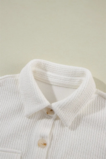 Button Up Long Sleeve Shacket