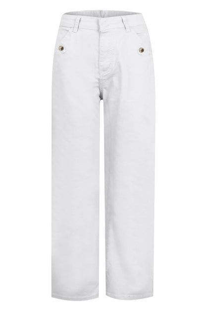 High Waist Jeans with Pockets
