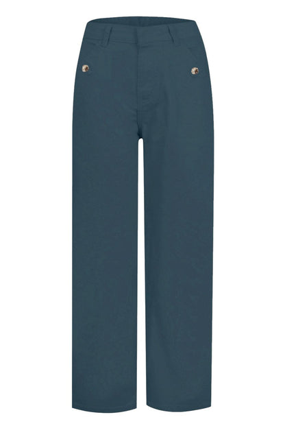 High Waist Jeans with Pockets