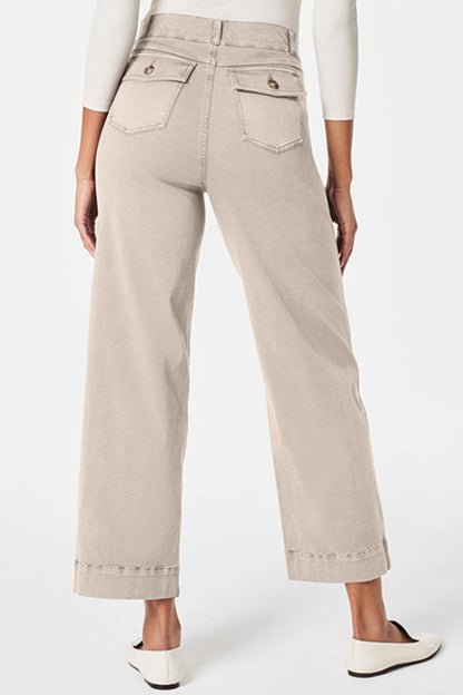 High Waist Jeans with Pockets