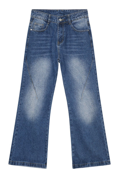 Washed Jeans with Pockets