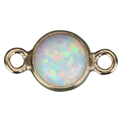 Bella Opal Connecter in Gold Filled for Permanent Jewelry, 4mm, 14k Gold Fill