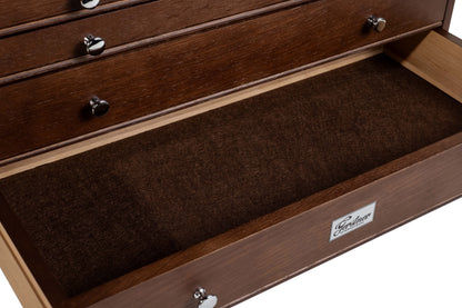Dark Oak 5-Drawer Top Chest - Gerstner International, GI-T20-D