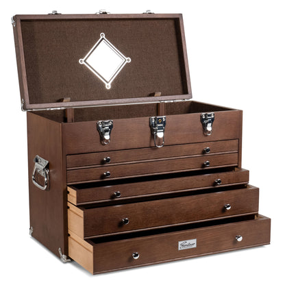 Dark Oak 5-Drawer Top Chest - Gerstner International, GI-T20-D