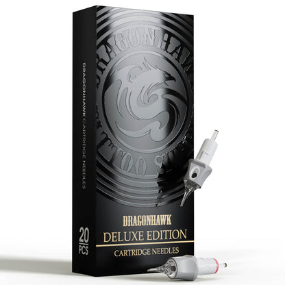 Box of 20-Dragonhawk Glide Extra Smooth Tattoo Cartridges Needles 0.25MM/0.3MM/0.35MM