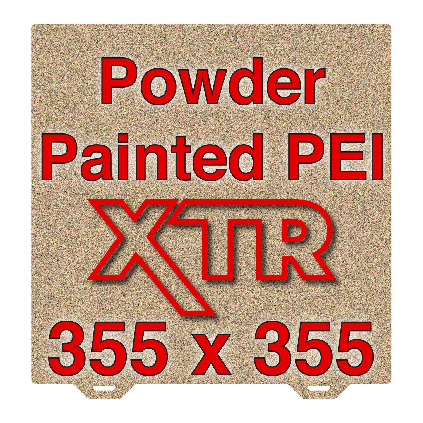 XTR Flexi Plate with Textured ULTEM PEI - Sovol SV08 - 355 x 355