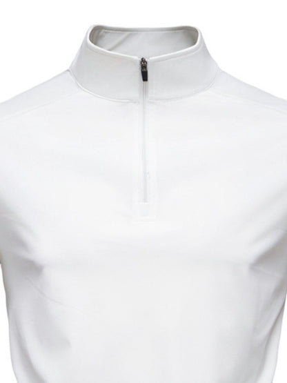 Men's Sun Protection Long Sleeve Half-Zip T-Shirt