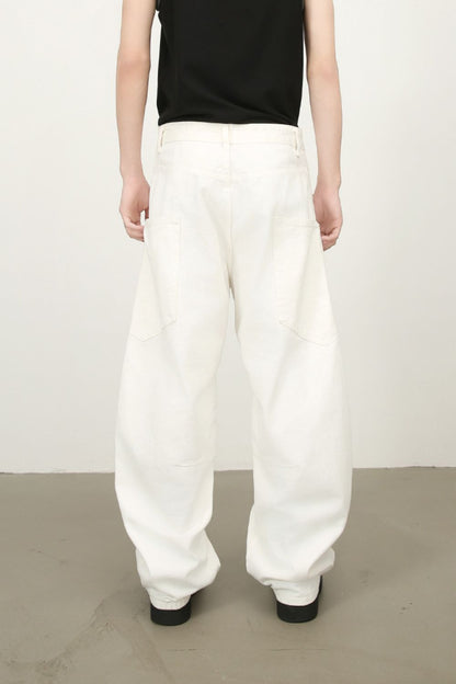 Men's Mid Rise Wide Leg Jeans