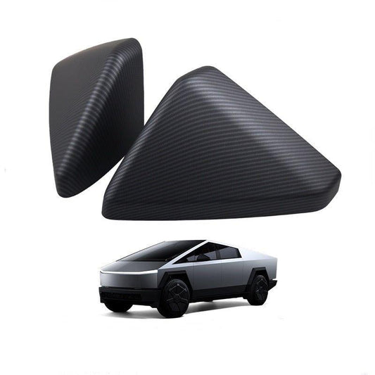 ABS Mirror Covers for Cybertruck | Carbon Fiber Pattern | 2 Finishes | TESERY