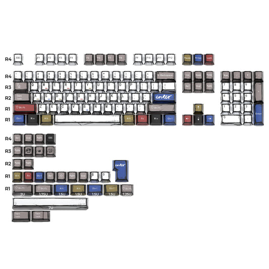 XVX Manga Theme Graffiti Cherry Profile 134-Key Dye-Sub PBT Keycap Set