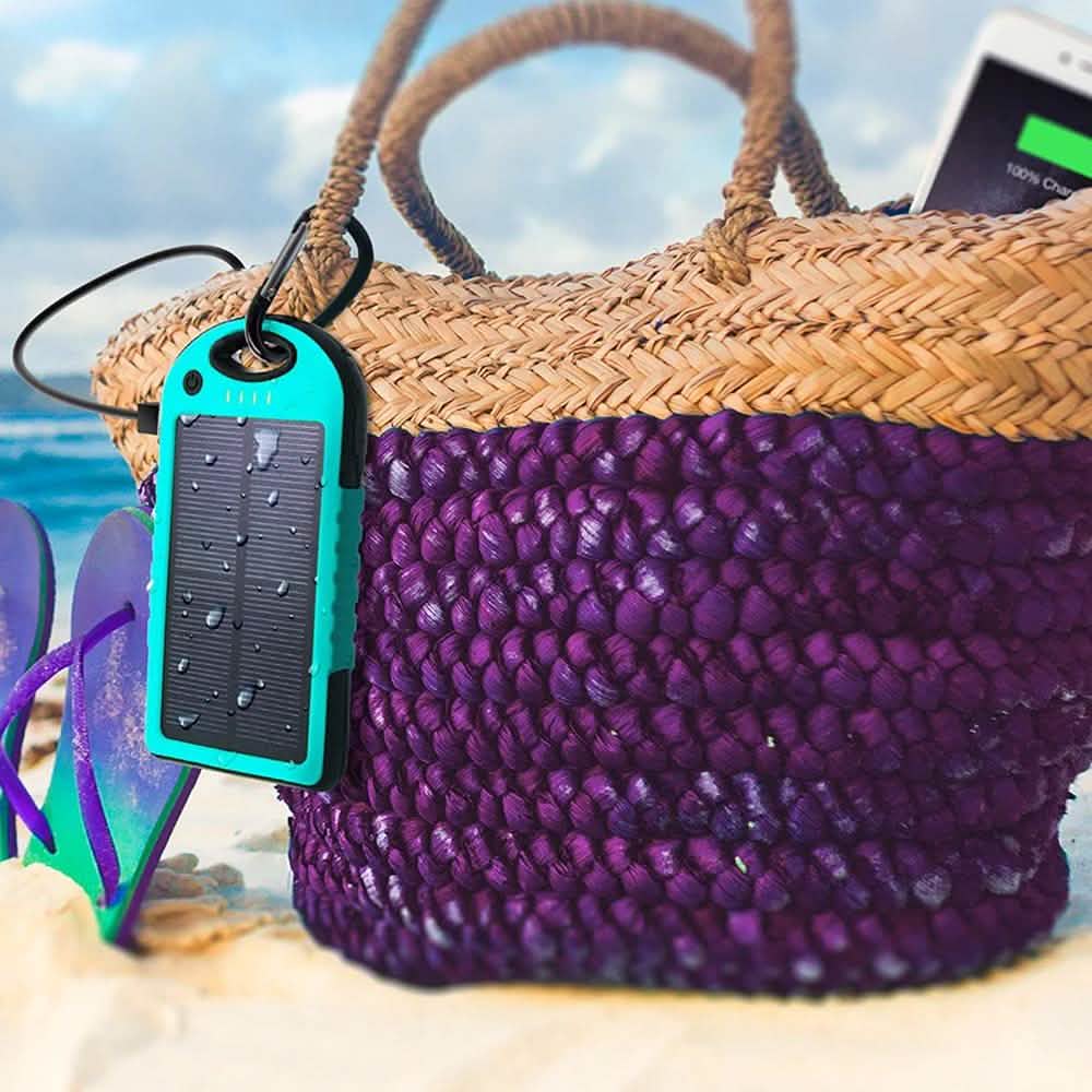 Aduro Powerup Solar 6,000 mAh Portable Backup Battery