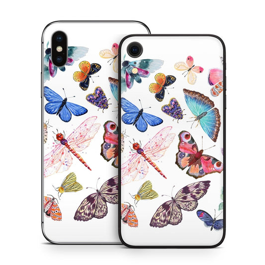 Butterfly Scatter - Apple iPhone X Skin