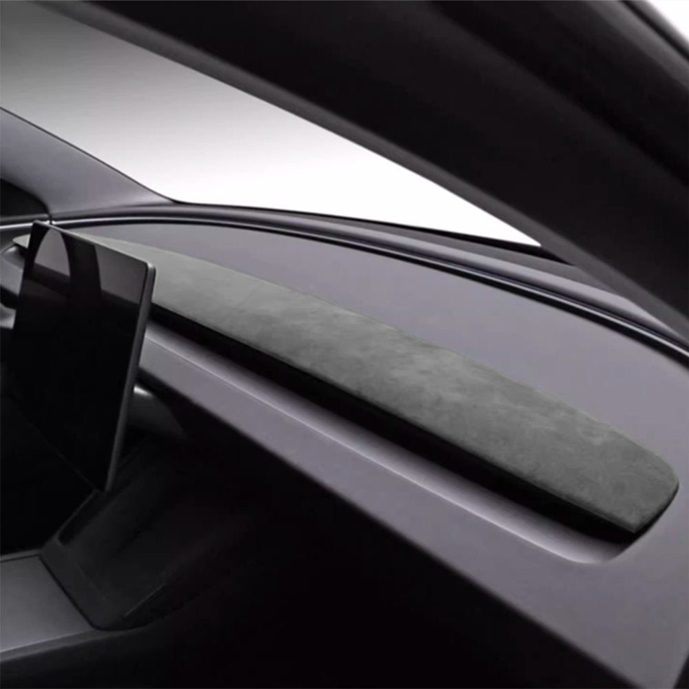 Alcantara Spliced Dash Trim for Tesla Model 3 Highland / Model Y Juniper (2PCS)