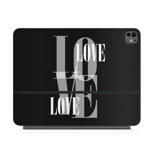 Black Love - Apple Magic Keyboard for iPad Skin