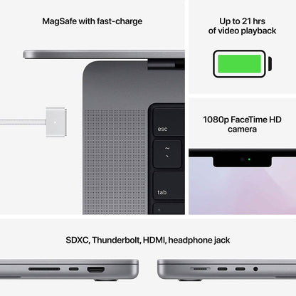 Apple 2021 MacBook Pro MK193LL/A A2485 16.2-Inch 16GB 512GB (Refurbished)