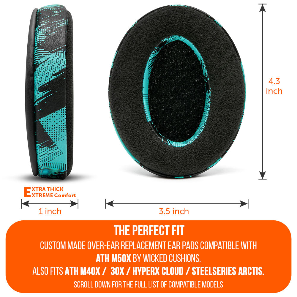ATH M50X Earpads - Velour Hybrid