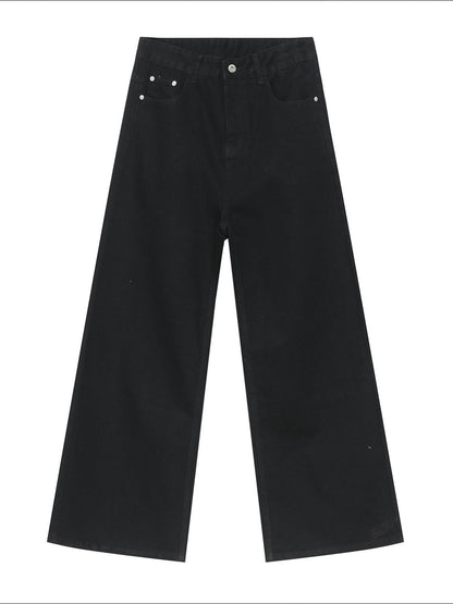 Wide Leg Jeans with Pockets