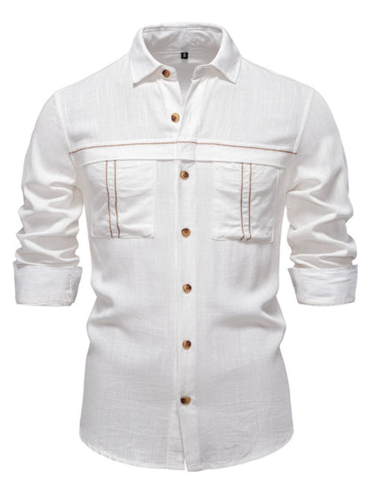 Men's Button Down Collared Neck Shirt