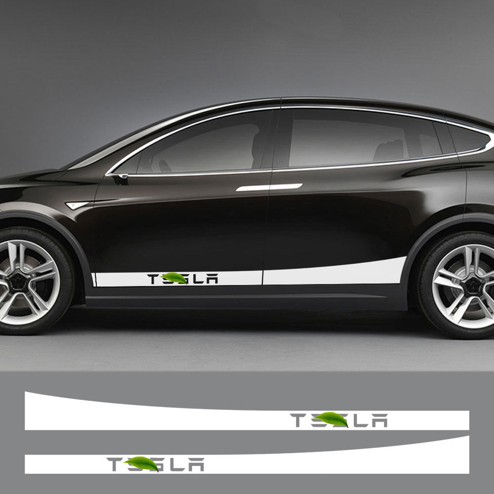 Side Skirt Stripe Decals (2-Pack) | 3 Styles | Multiple Colors | Scratch Protection