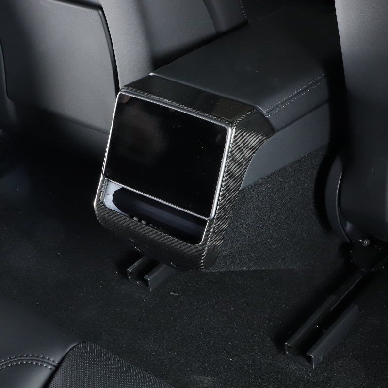 Carbon Fiber Backseat Vent Cap Cover For Model 3 Highland & New Model Y