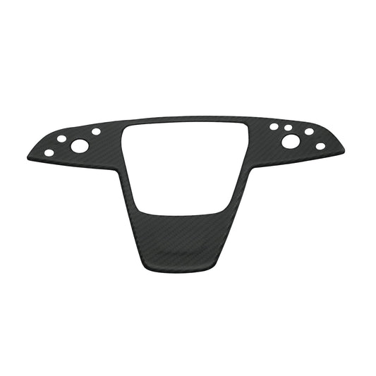 Carbon Fiber Yoke Steering Wheel Trim Panel Cover for Model S/X 2021+