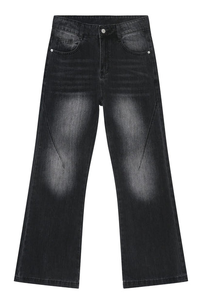 Washed Jeans with Pockets
