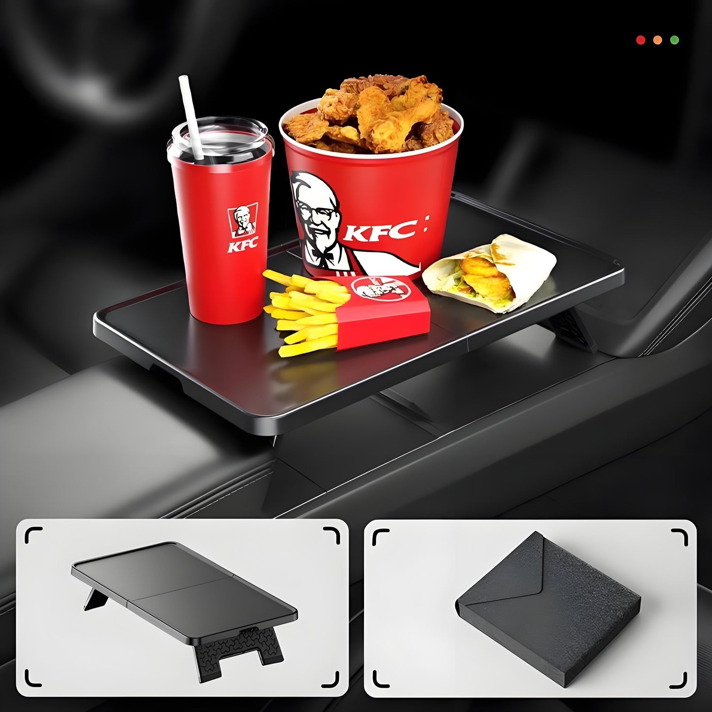 Center Console Folding Table for Model Y Juniper / Model 3 Highland