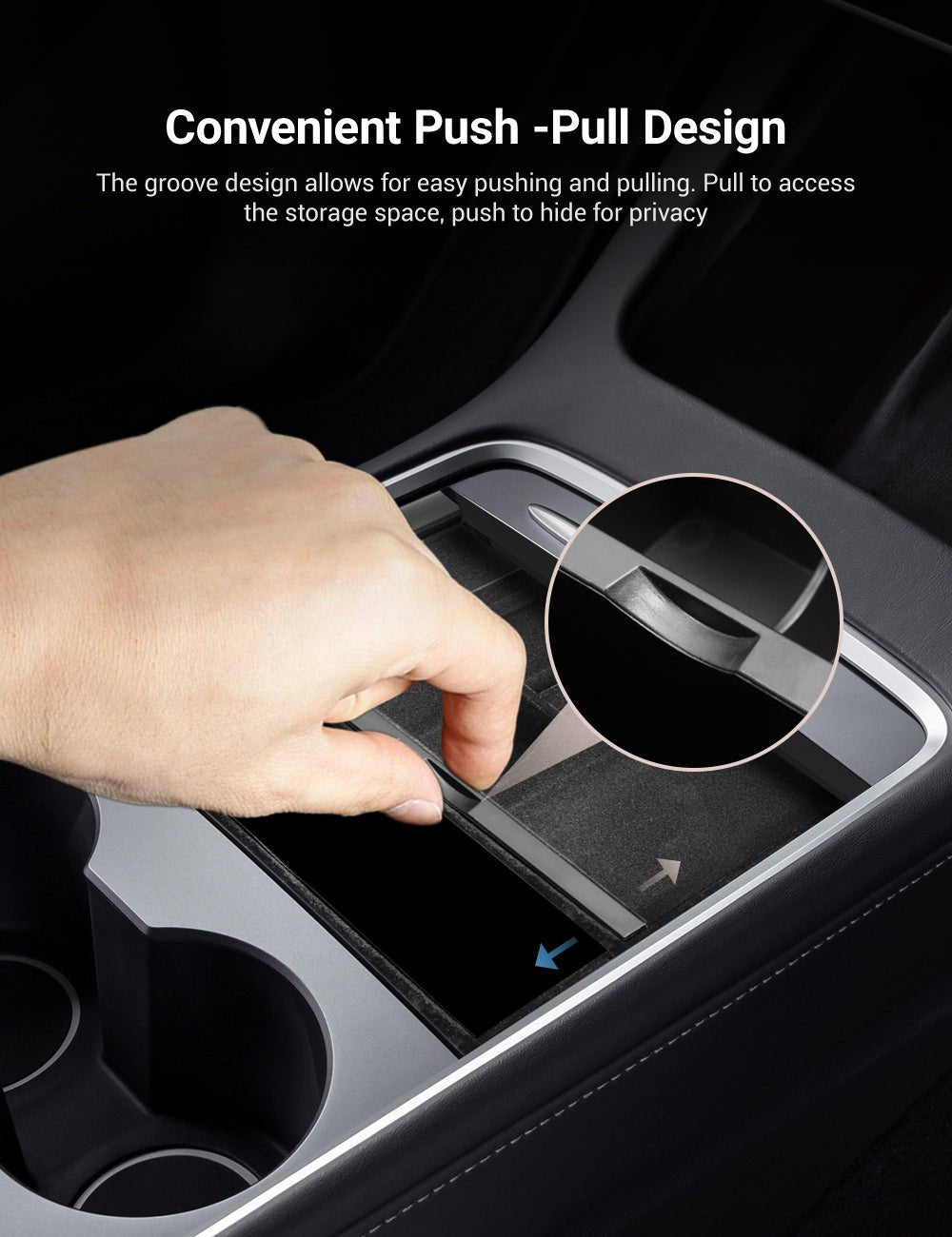 TESERY Center Console Tray for Model 3 & Model Y