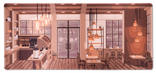 Coffee Shop Desk Mat V2