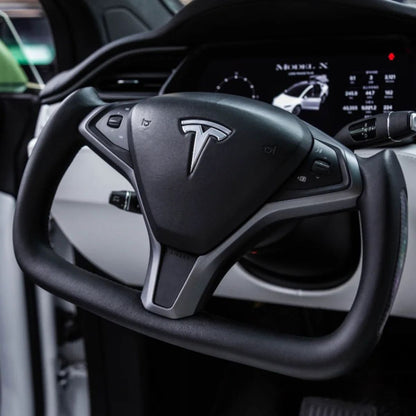 TESERY Custom Yoke Steering Wheel Replacement for Tesla Model X / S 2012-2020